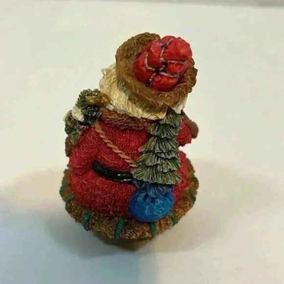 Crinkle Claus My Possible Dreams Santa with Tree #659011 Figurine Resin 4" Tall - Picture 4 of 10